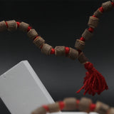 Original Big Size Red Thread  108 Beads Tulsi Mala