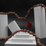 Original Big Size Red Thread  108 Beads Tulsi Mala