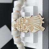 Original Big Size Round Bead Kanthi Tulsi Mala With Radha Krishna Locket