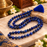 Original Blue Sulemani Hakik (Hakeek) Round Stone Japa Mala