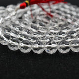 Original Diamond Cut Sphatik Crystal Quartz Japa Mala