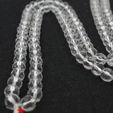 Original Diamond Cut Sphatik Crystal Quartz Japa Mala