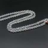 Original Diamond Cut Sphatik Crystal Quartz Japa Mala