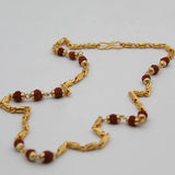 Golden cap Rudraksha Beads Chain