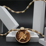 Original Hanuman Ji Locket Cylindrical Shape Big Bead Tulsi Mala