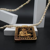 Original Jai Shree Bhageshwar Dham Hanumanji Locket Pure White Tulsi Beads Mala