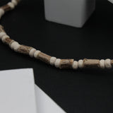 Original Long Size Jai Shree Ram Locket With Black White Round Beads Tulsi Mala