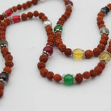 Original Navratn Rudraksha Mala With Nine Navratn Stones
