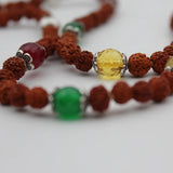 Original Navratn Rudraksha Mala With Nine Navratn Stones
