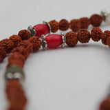 Original Navratn Rudraksha Mala With Nine Navratn Stones