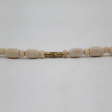 Original Shree Ram Name Square Locket With Tulsi Wooden White Brown Bead Mala