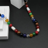 Original Small Nine Multicolors Navgraha Navratna Long Chain
