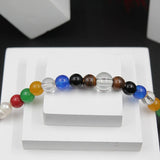 Original Small Nine Multicolors Navgraha Navratna Long Chain