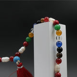 Original Small Nine Multicolors Navgraha Navratna Long Chain