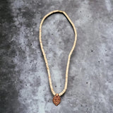 Original White Round Bead Kanthi Tulsi Mala With Radha Locket