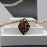 Original White Round Bead Kanthi Tulsi Mala With Radha Locket