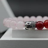 Pink 7 Chakra Yoga Stretchable Bracelet