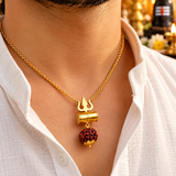 Tabiz Damru Trishul Locket
