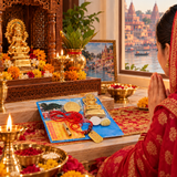 Shree Ganga Chalisa Combo Set, Ganga Chalisa Pooja with Ganga Kavach Ganga Strot Ganga Arti Puja Items Samagari Articles