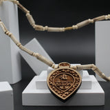 Shree Sita Ram Locket With Tulsi Kanthi Beads Mala