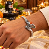 Silver Bahubali Kada for Men and Women