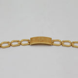 Stylish Trishul Mahakal Gold Ethnic Broad Plate Spiritual Chain Bracelet