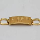 Stylish Trishul Mahakal Gold Ethnic Broad Plate Spiritual Chain Bracelet