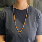 Rudraksha Mala With Golden Cap (38 Beads)