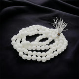 white safed hakik mala