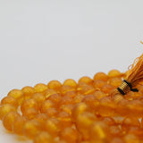 Original Yellow Sulemani Hakik Round Stone Mala