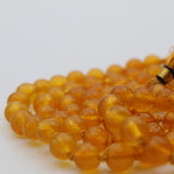 Original Yellow Sulemani Hakik Round Stone Mala