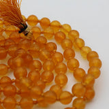 Original Yellow Sulemani Hakik Round Stone Mala