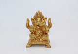 Gold Plated Ganesha Idol of Metal