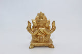 Gold Plated Ganesha Idol of Metal
