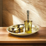Golden Small Pooja Thali