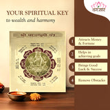 Shree Mahalakshmi Yantra (Multicolor 3x3)