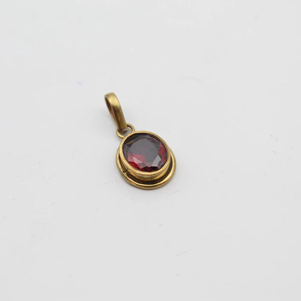 Gomed Upratna Pendant/Locket | Small Hessonite Ashtdhatu Locket for Men &amp; Women | Semi-Precious Gemstone Pendant