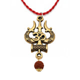 Mahakal Trishul Locket with Rudraksha Mala