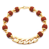 Brown Rudraksha Chain Bracelet