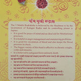 Natural 5 Mukhi Rudraksha For Men Women,Om Hreem Namah Original Lab Certified Lord Kalagni Rudra Five Face Rudraksha Pooja,Jupiter Planet Nepal Origin Brown Color Bead 2.53g
