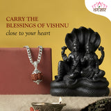 Original 10 Mukhi Rudraksha Bead Silver locket