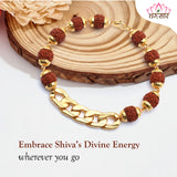 Brown Rudraksha Chain Bracelet