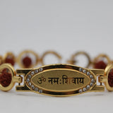 Om Namah Shivay Bracelet with Natural Rudraksha Beads For Men And Women