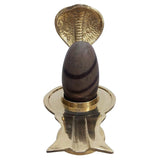 Best Quality Narmadeshwar Shivling | Original Narmadeshwar Shivling | Shivling With Brass Stand | Best for the Use in Home & Office Mandir