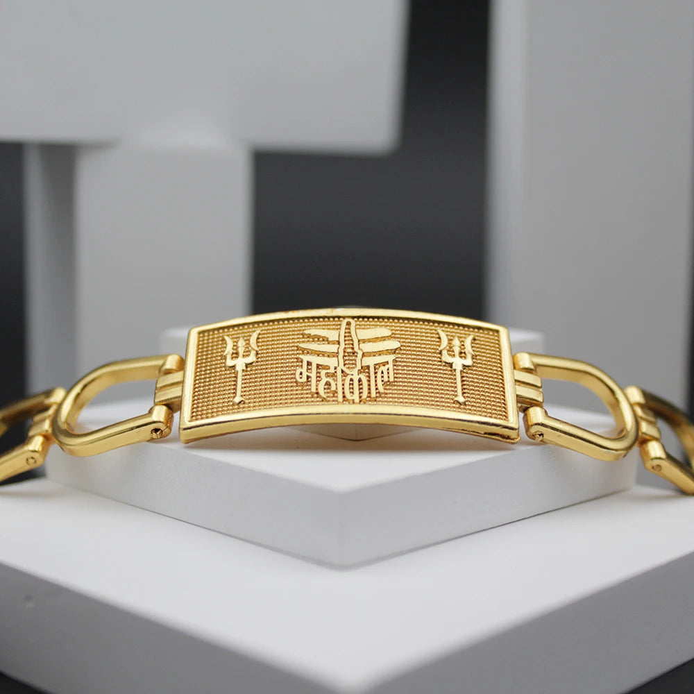 Buy Zumrut Gold Plated Brass Mahadev Bracelet Men and Women Online at Best  Prices in India - JioMart.