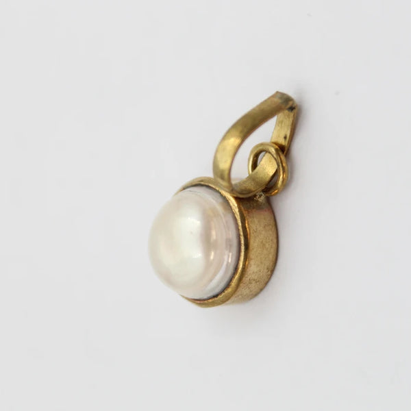 Moti Upratna Pendant/Locket | Small Pearl Ashtdhatu Locket for Men &amp; Women | Semi-Precious Gemstone Pendant