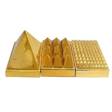 3 Layered Vastu Pyramid | 2 Inches Feng Shui Pyramid | Metal Pyramid 3 Layered Suitable for Table in Home & Office