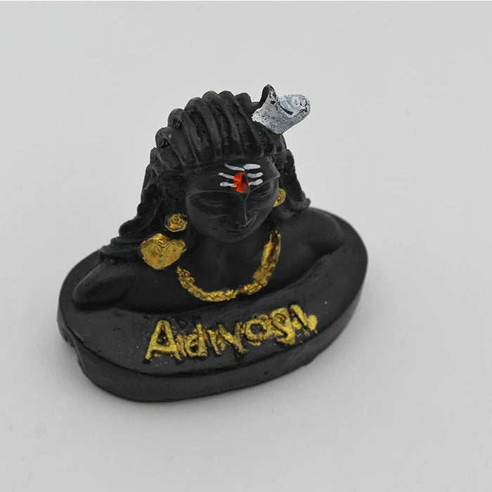 Adiyogi Matte Black Statue for Car Dashboard & Table | Decorative Showpiece & Gift Product | Lord Shiva Statue