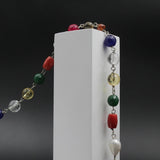 Original Navratan Crystal Tiny Stone Multicolor Mala