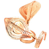 Gold Plated Nag Nagin Joda Small Size, Golden Naag Nagin Pair for Kaal Sarp Dosh and Vastu (3cm)